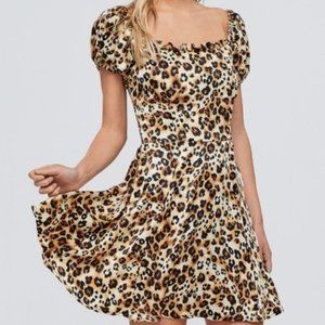Animal Print Womens Miini Dress